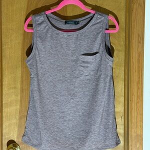 Gray Sleeveless Top